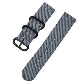 For Suunto 9 / 9 Baro / 7 / D5 Klokkereim 24 mm Nylon Klokkebånd Smart Klokkebånd med rund spenne