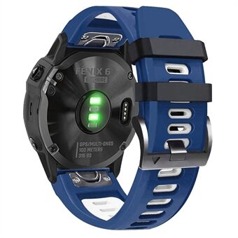 For Garmin Tactix Delta / Enduro / Fenix 7X / Fenix 7X Silikon Klokkereim Dual Color Quick Release Watchrem