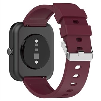 For OnePlus Nord Watch Silikon klokkerem Justerbar klokkerem med sølv rustfritt Steel