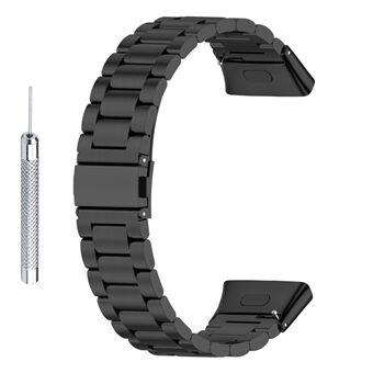 For Xiaomi Redmi Watch 3 / Mi Watch Lite 3 Watch Band 3 Beads Rustfritt Steel metallrem med veske + verktøy