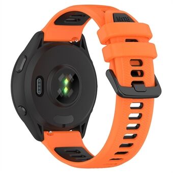 For Garmin Forerunner 265 Dual-Color Silikon Klokkereim Anti-slitasje Smart Band Strap