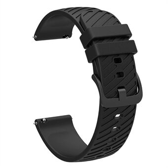 For Samsung Galaxy Watch3 41mm / Watch Active2 44mm / Galaxy Watch 42mm / Gear Sport Silikonbånd 20mm Klokkerem