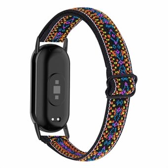 For Xiaomi Smart Band 8 Nylon flettet klokkerem Quick Release Elastisk klokkerem