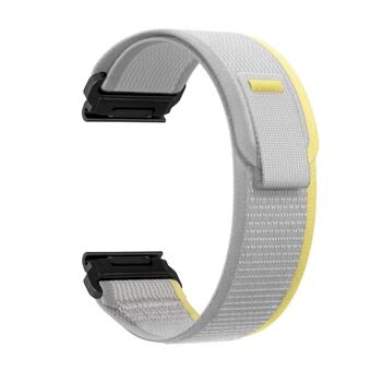 For Garmin Tactix 7 Pro / Fenix ​​​​7X / Fenix ​​​​6X Pro 26 mm Nylon Klokkebånd Trail Loop Justerbar håndleddsrem