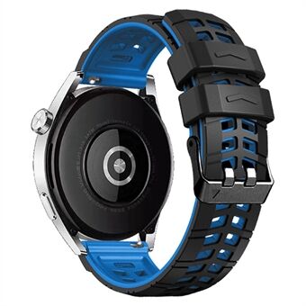 For Huawei Watch 4 / 4 Pro / Watch 3 / 3 Pro Silikonklokkerem 22 mm teksturert klokkerem med dobbel spenne