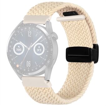 For Garmin Forerunner 265 / 255 / Vivoactive 4 / Venu 2 Nylon klokkerem 22 mm erstatningsklokkerem med sammenleggbar spenne