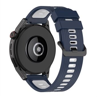 Klokkebånd for Huawei Watch GT / GT 3 46 mm / Klokke 4 / Samsung Galaxy Watch 46 mm / Garmin Forerunner 265 / Vivoactive 4 silikonstripet teksturrem