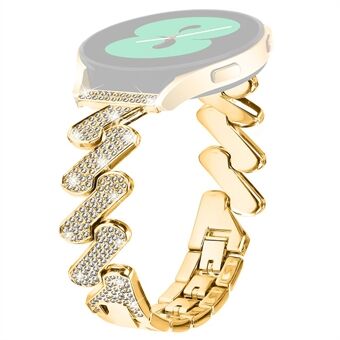 For Samsung Galaxy Watch 4 40 / 44 mm / Watch 5 40 / 44 mm / Watch4 Classic 42 / 46 mm Rhinestone 20 mm metallklokkerem