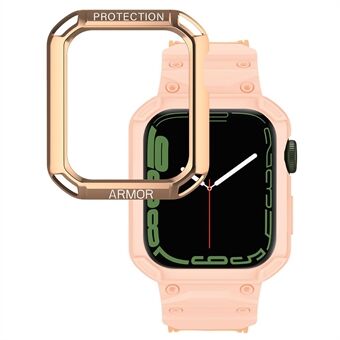 For Apple Watch Series 8 / 7 41 mm / 6 / 5 / 4 / SE / SE (2022) 40 mm 2-i-1 TPU armbåndsur med PC-deksel