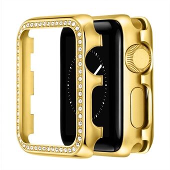 Rhinestone aluminiumslegering støtfanger beskyttelsesveske for Apple Watch Series 1/2/3 42mm