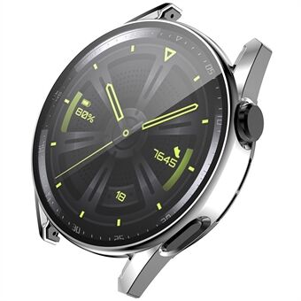 ENKAY for Huawei Watch GT 3 46 mm Anti- Scratch 9H herdet glass skjermbeskytter Elektroplettering Hard PC Watch Case