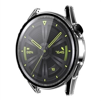 ENKAY for Huawei Watch GT 3 42mm Anti-fall Anti- Scratch 9H herdet glass Skjermbeskytter Matt gummiert Hard PC Watch Cover Case