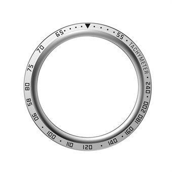 For Samsung Galaxy Watch 5 Pro 45 mm Anti- Scratch Klokkeramme Ramme i rustfritt Steel Ring Beskyttelsesdeksel (Type E) - Ring Svarte bokstaver