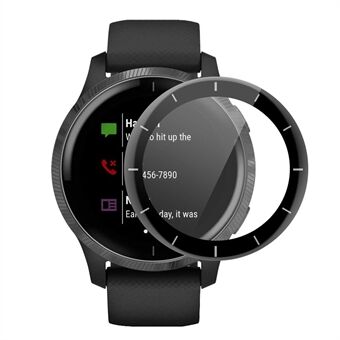 ENKAY for Garmin Venu 2 45 mm / Vivoactive 4 45 mm komplett dekker 3D buet myk PC Edge + Ultra Clear PMMA skjermbeskytterfilmer