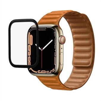 Full dekning Full Glue HD Clear 9H Hardhet Anti-eksplosjon herdet glass skjermbeskytter for Apple Watch Series 7 45mm