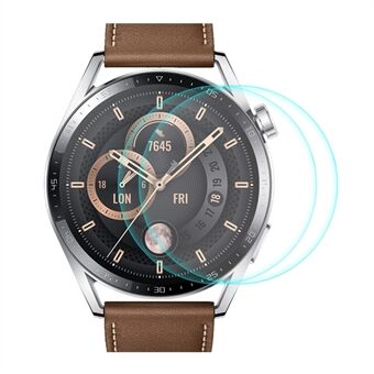 ENKAY 2stk / pakke HD Klar Scratch 0,2 mm 9H Hardhet 2,15D Arc Edge Herdet Glass Skjermbeskytter for Huawei Watch GT 3 46mm