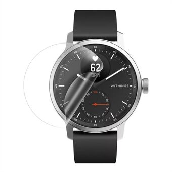 D34mm Anti- Scratch Ultra Clear Myk TPU Nøyaktig berøringsskjermbeskytter for Withings Scanwatch 38mm