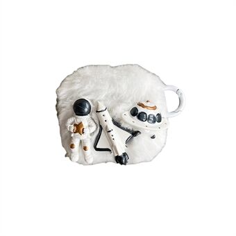 For Apple AirPods 3 Cartoon Astronaut / Romfartøy / Rocket Fluff + TPU-skallbeskyttelsesdeksel med krok