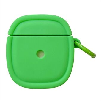 For Apple AirPods 1/2 Candy Color Øretelefon Beskyttelsesdeksel Oval Anti-drop silikonetui med hengende spenne