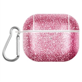 Glitter TPU+PU-deksel for Apple AirPods 3 Bluetooth-hodesett-ladeveske Beskyttelsesdeksel