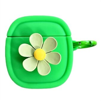 Silikonetui til Apple AirPods med ladeveske (2016) / (2019) / AirPods med trådløst ladedeksel (2019) Blomstermønsterdeksel med spenne