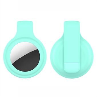 Stålklipsdesign Anti-tapt Silikondekselbeskytter for Apple AirTag Bluetooth-sporer