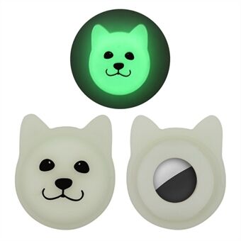 Cut Dog Design Myk TPU Pet Locator Beskyttende deksel for Apple AirTag