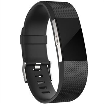 Teksturert sportssilikonklokkerem for Fitbit Charge 2