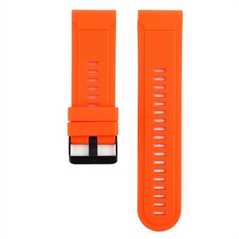 Soft Textured Silicone Watch Band Strap for Garmin Fenix 3 / 3 HR / 5X with Black Buckle