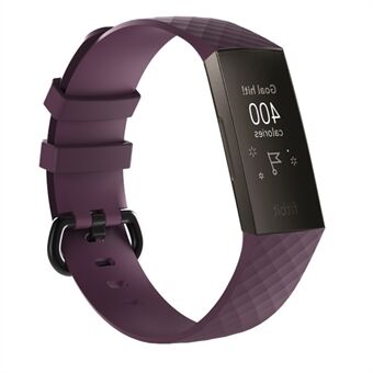 Fleksibelt silikonutskiftningsbånd for Fitbit Charge 3