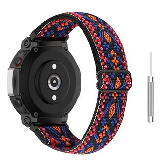 For Huami Amazfit T-Rex 2 menn pustende klokkerem Etnisk stil Justerbar flettet nylon armbånd