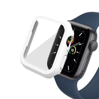 For Apple Watch Series 7/8 41 mm matt PC-klokkedeksel + skjermbeskytter i herdet glass