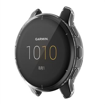 For Garmin Venu2 Plus Full Dekning 43 mm TPU Smart Watch-ramme Anti- Scratch beskyttelsesveske - Gjennomsiktig