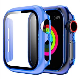 For Apple Watch Series 1/2/3 42 mm gjennomskinnelig PC-deksel med herdet glass skjermbeskytter Anti- Scratch Anti-dråpe Smart Watch Cover