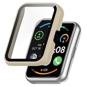 For Oppo Watch Free Hard PC Watch Case Beskyttende deksel med herdet glass skjermbeskytter