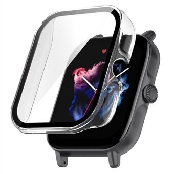 For Huami Amazfit GTS3 Drop-proof PC Watch Case Beskyttende deksel med herdet glass skjermbeskytter