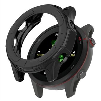 For Garmin Forerunner 955 Halvbeskyttende fleksibel TPU-veske Myk ramme Støtsikkert deksel