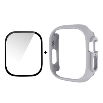 ENKAY HAT Prince For Apple Watch Ultra 49 mm gummiert PC Watch Case Støtsikkert beskyttelsesdeksel + 9H skjermbeskytter