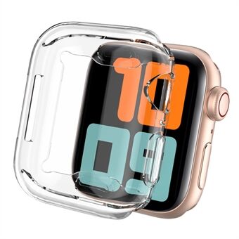 AHASTYLE WA05 2 STK For Apple Watch SE (2022) 40 mm / SE 40 mm / Series 4 / 5 / 6 40 mm klar TPU-klokkerammedeksel Beskyttende støtsikker veske