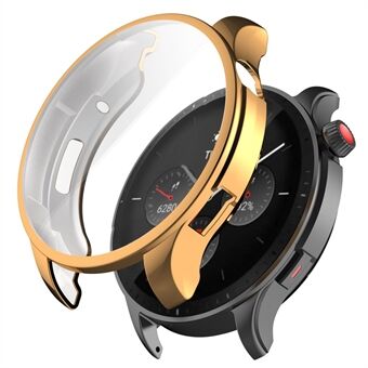 For Huami Amazfit GTR 4 46 mm All-inclusive Watch Beskyttelsesdeksel Myk TPU Scratch galvaniseringsveske