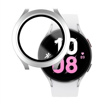 For Samsung Galaxy Watch4 40mm / Watch 5 40mm Totalt beskyttende hardt PC-deksel Berøringsfølsomt vanntett deksel med skjermbeskytter i herdet glass