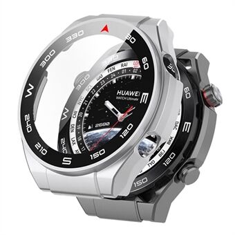 RURIHAI For Huawei Watch Ultimate Hard PC Watch Case med høy aluminium-silikon glass skjermbeskytter samlet beskyttelsesdeksel