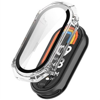 ENKAY Hat Prince For Xiaomi Smart Band 8 Full Dekning Hard PC Watch Case med HD-herdet glassfilm