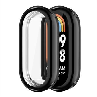 For Xiaomi Smart Band 8 galvanisering TPU-deksel Full beskyttelse Klokkeveske