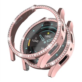 Hardt PC-deksel for Samsung Galaxy Watch6 40 mm Rhinestone-dekorert hult urkassebeskytter