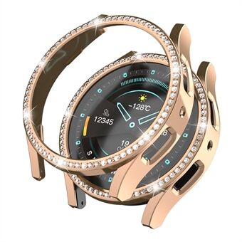 Hardt PC-deksel til Samsung Galaxy Watch6 40 mm Rhinestone-dekorert hult urkassebeskytter