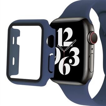 For Apple Watch Series 8 45 mm alt-inkludert klokkeomslag Hardt PC-skall med herdet glassfilm integrert deksel