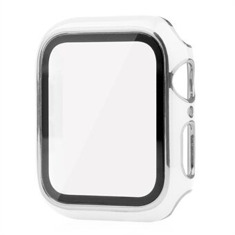 For Apple Watch Series 8 45 mm Dual Color galvaniseringsurkasse Innebygd herdet glass skjermbeskytter Hard PC Overall beskyttelsesdeksel