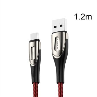 JOYROOM Sharp Series Nylonflettet Type-C USB Data Sync ladekabel 1,2m for Samsung Huawei Xiaomi