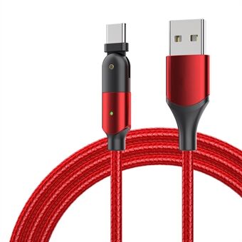 ZFXCT-WYA09 Winding Series 3A USB til Type-C 180 ° roterende albue ladedatakabel, 2M